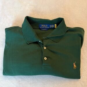 Ralph Lauren Forest Green Classic Fit Polo Soft Cotton XL